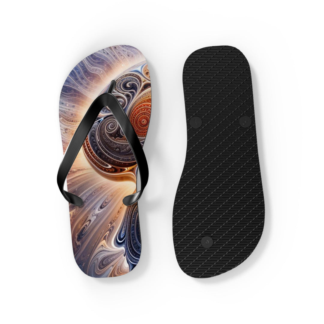 Cosmic Consciousness Awakening - Flip Flops - Shoes - g(0D·IO) - XL - Black sole -