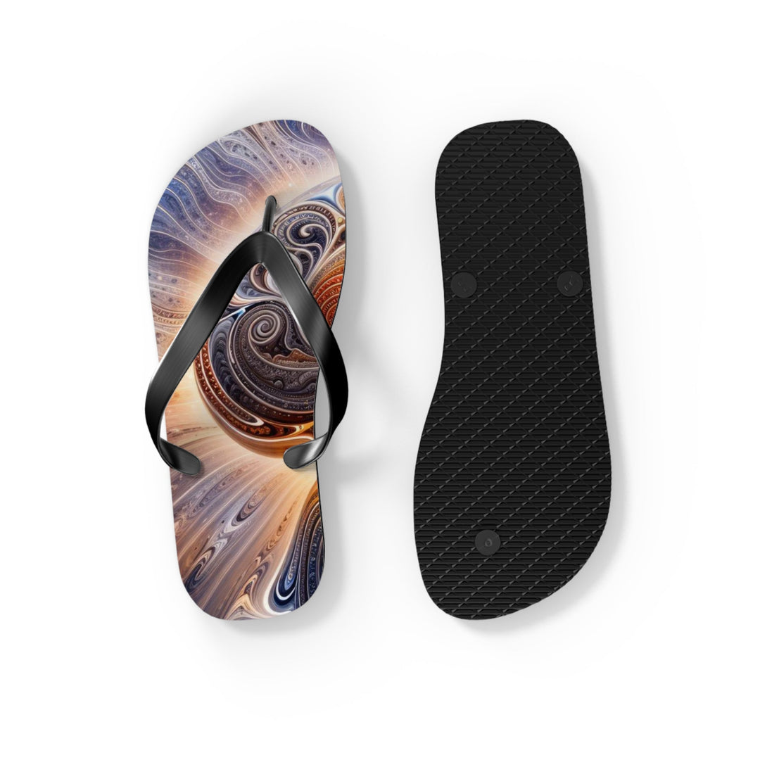 Cosmic Consciousness Awakening - Flip Flops - Shoes - g(0D·IO) - XL - Black sole -