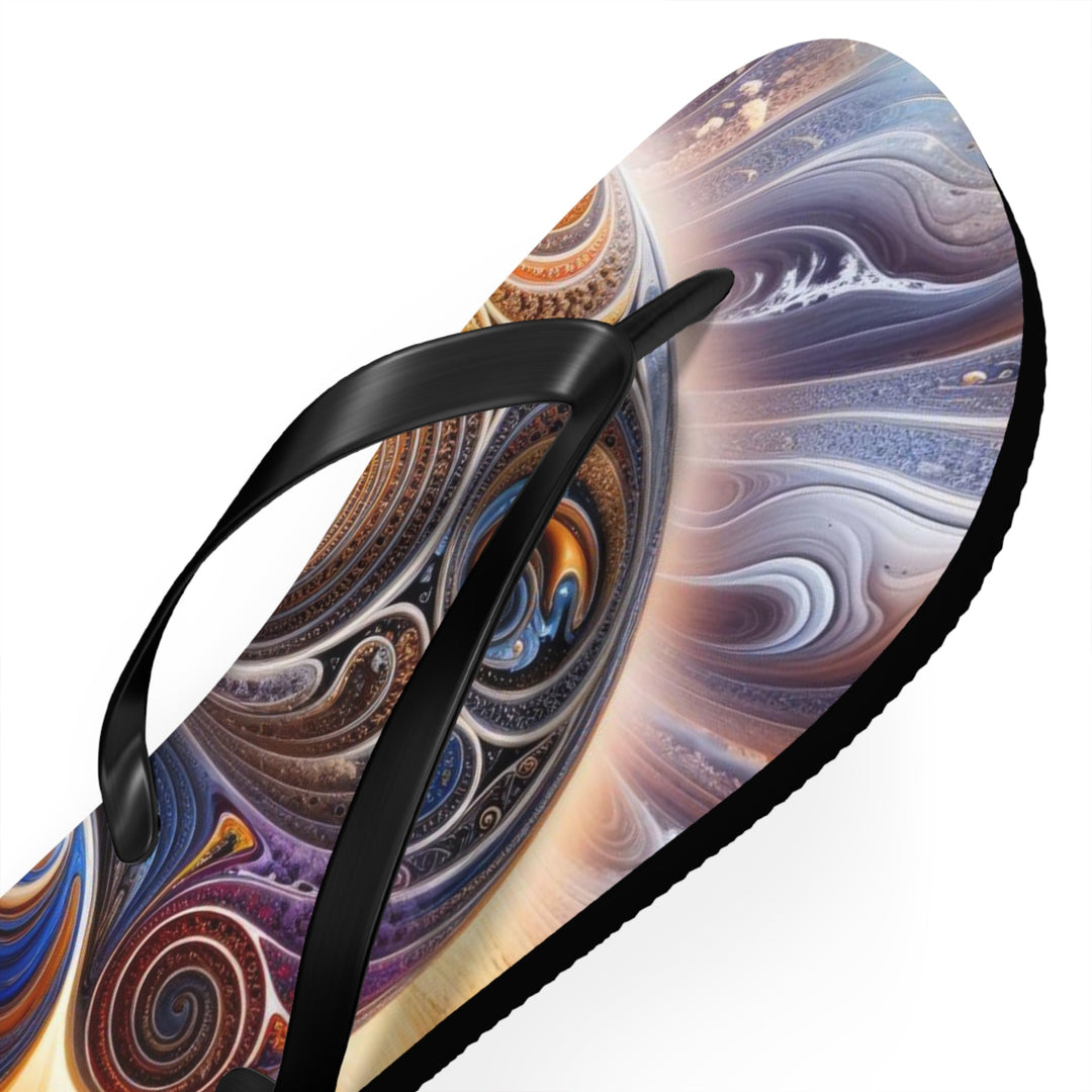 Cosmic Consciousness Awakening - Flip Flops - Shoes - g(0D·IO) - XL - Black sole -