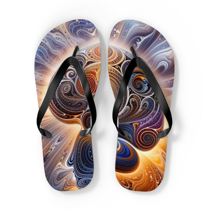 Cosmic Consciousness Awakening - Flip Flops - Shoes - g(0D·IO) - XL - Black sole -