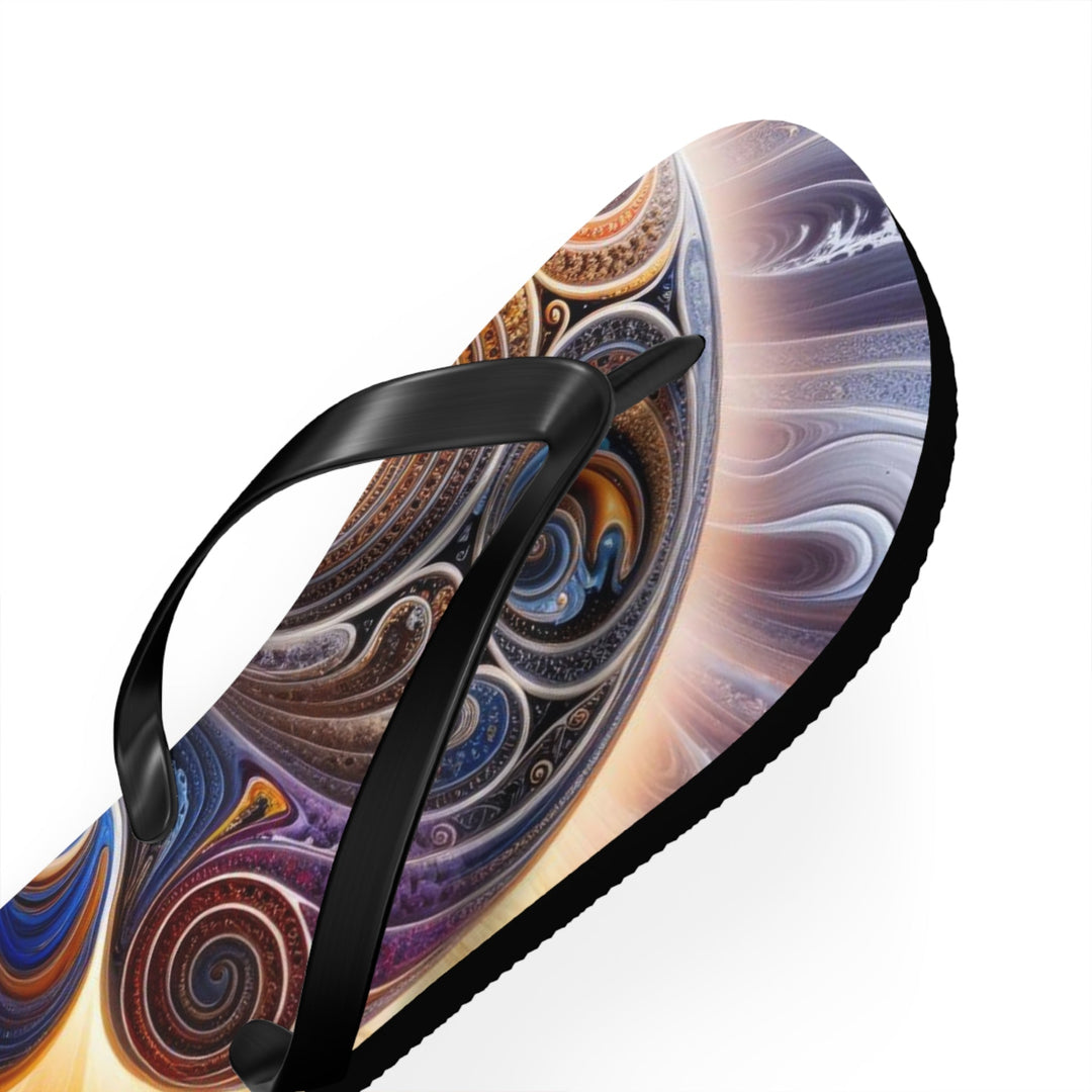 Cosmic Consciousness Awakening - Flip Flops - Shoes - g(0D·IO) - XL - Black sole -