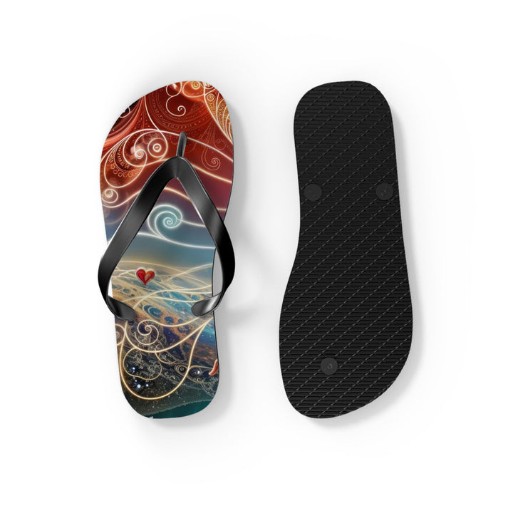 Cosmic Consciousness Awakening - Flip Flops - Shoes - g(0D·IO) - XL - Black sole -