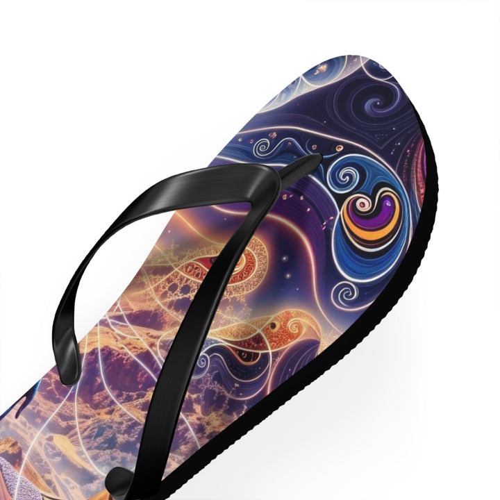 Cosmic Consciousness Awakening - Flip Flops - Shoes - g(0D·IO) - XL - Black sole -