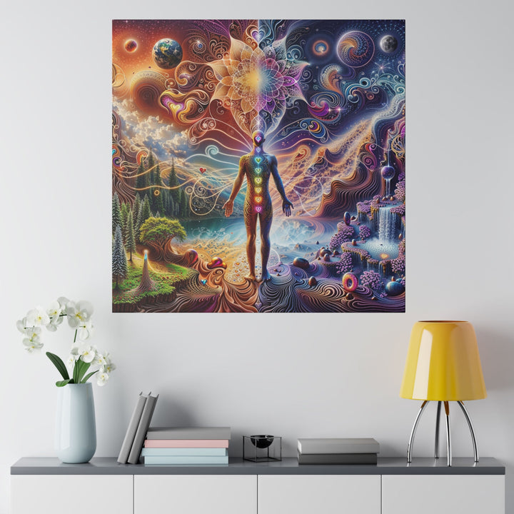 Cosmic Consciousness Awakening - Matte Canvas - Canvas - g(0D·IO) - 32" x 32" (Square) - 0.75'' -