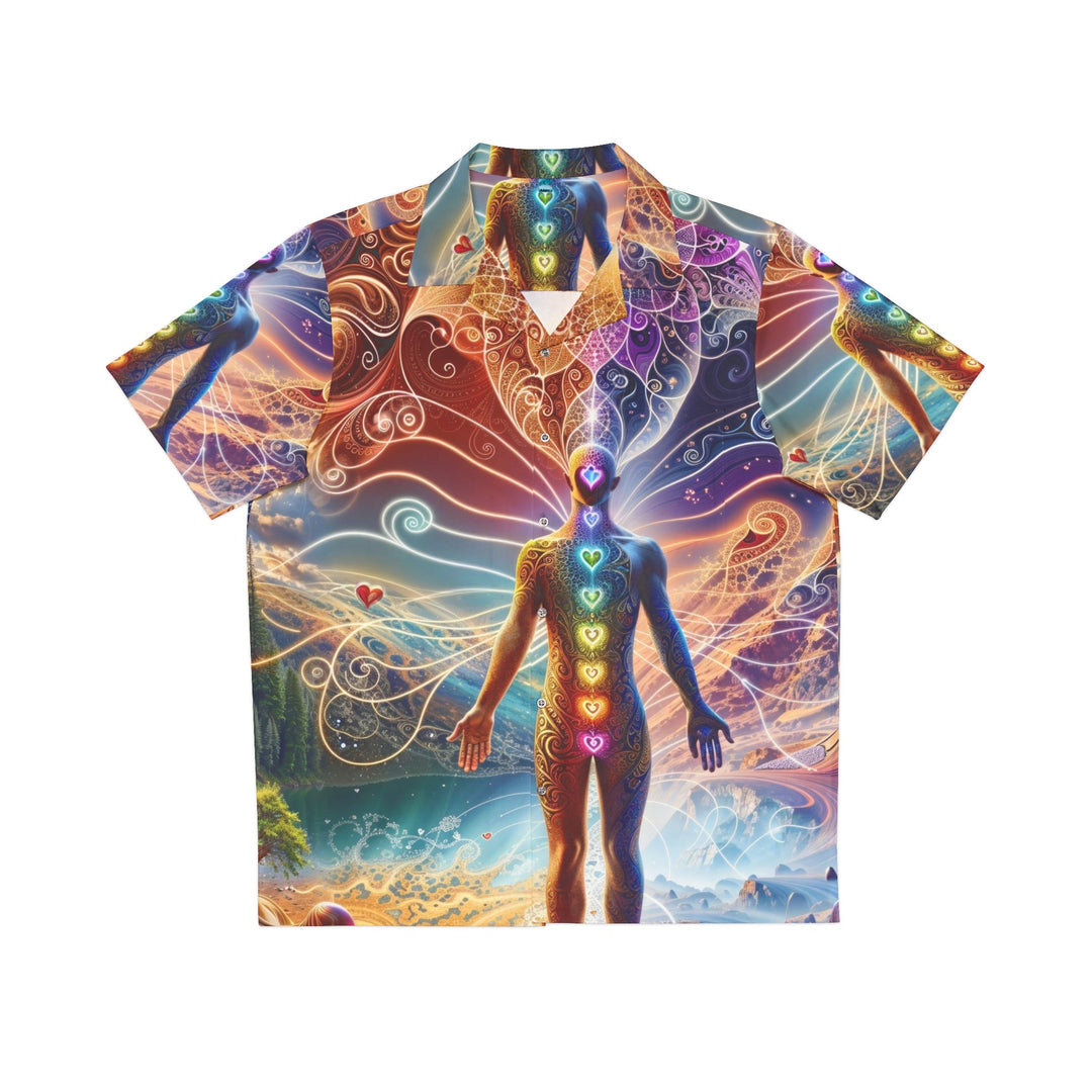 Cosmic Consciousness Awakening - Men's Hawaiian Shirt - All Over Prints - g(0D·IO) - S - White -