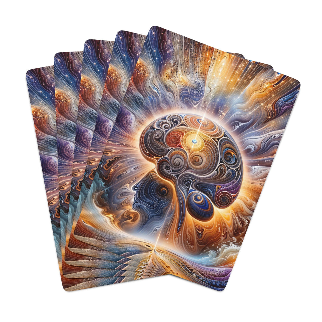 Cosmic Consciousness Awakening - Poker Cards - Paper products - g(0D·IO) - 2.47" x 3.47" - White - Semi Glossy