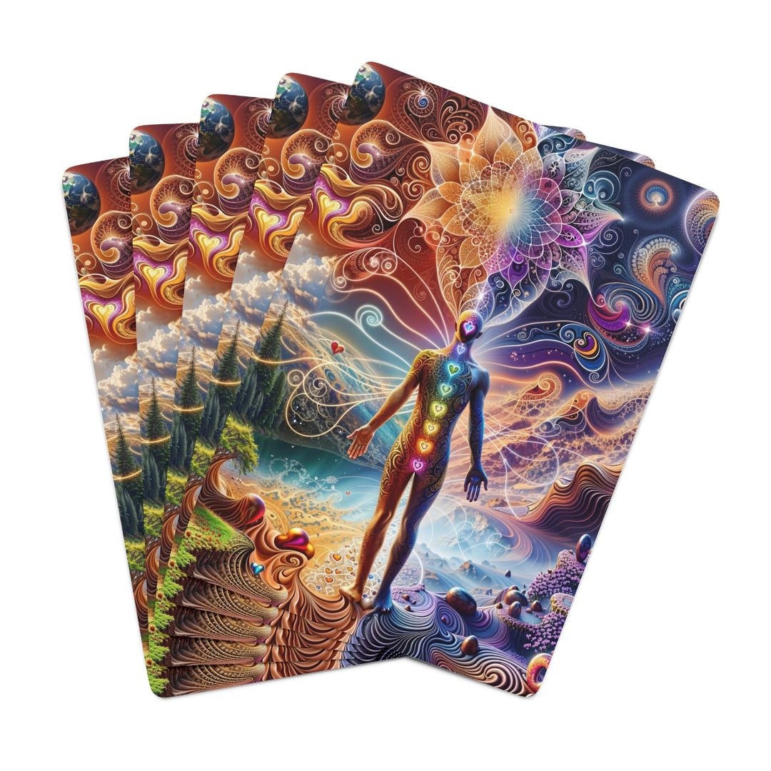 Cosmic Consciousness Awakening - Poker Cards - Paper products - g(0D·IO) - 2.47" x 3.47" - White - Semi Glossy