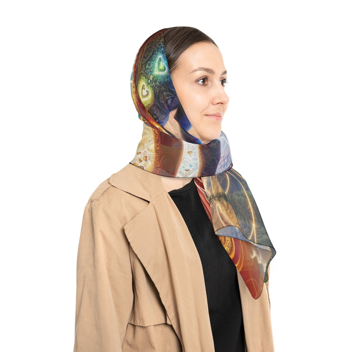 Cosmic Consciousness Awakening - Poly Scarf - Accessories - g(0D·IO) - Poly chiffon - 50" × 50" -