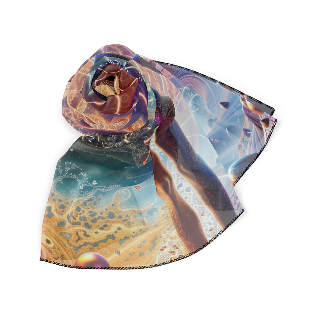 Cosmic Consciousness Awakening - Poly Scarf - Accessories - g(0D·IO) - Poly chiffon - 50" × 50" -