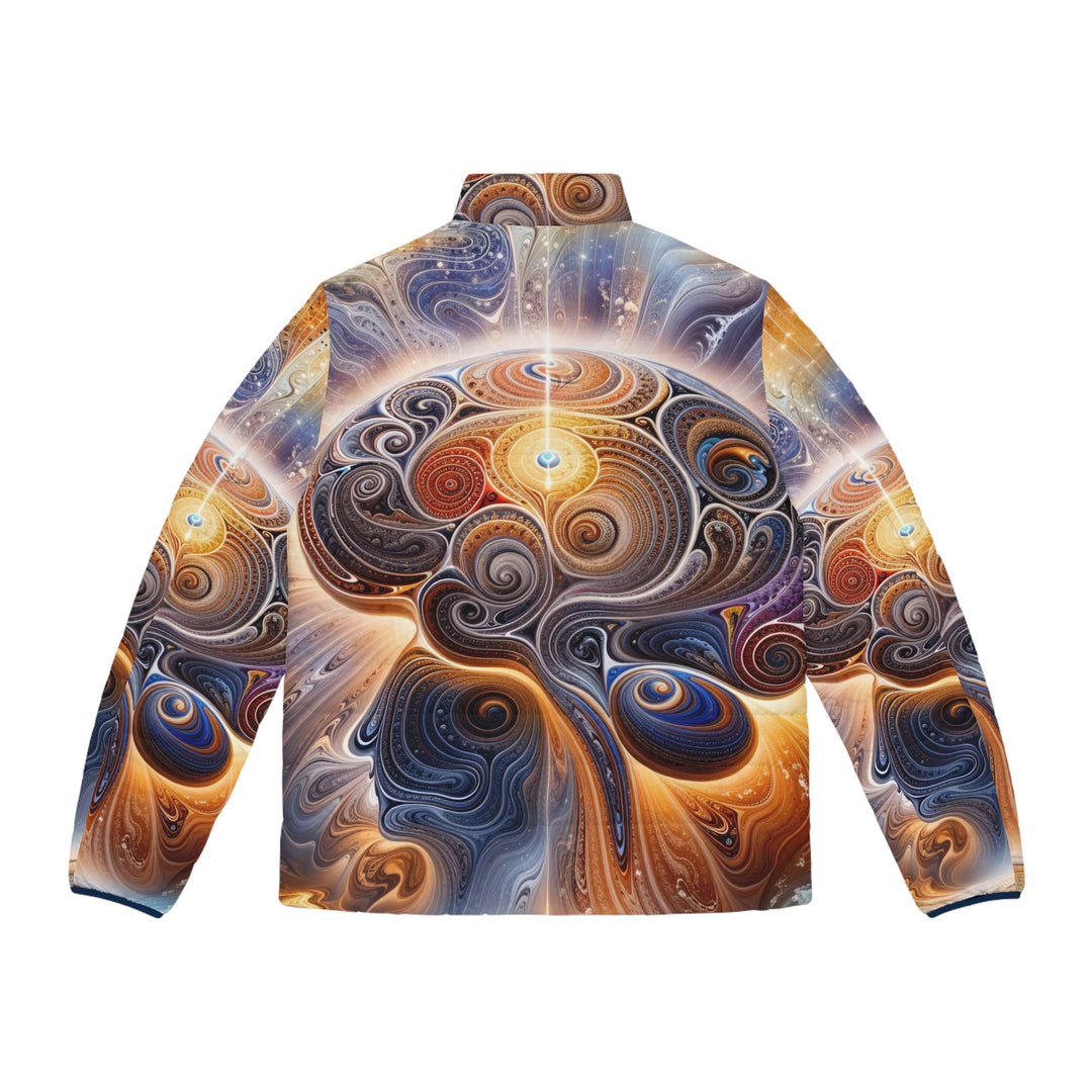 Cosmic Consciousness Awakening - Puffer Jacket - All Over Prints - g(0D·IO) - S - Black zipper -