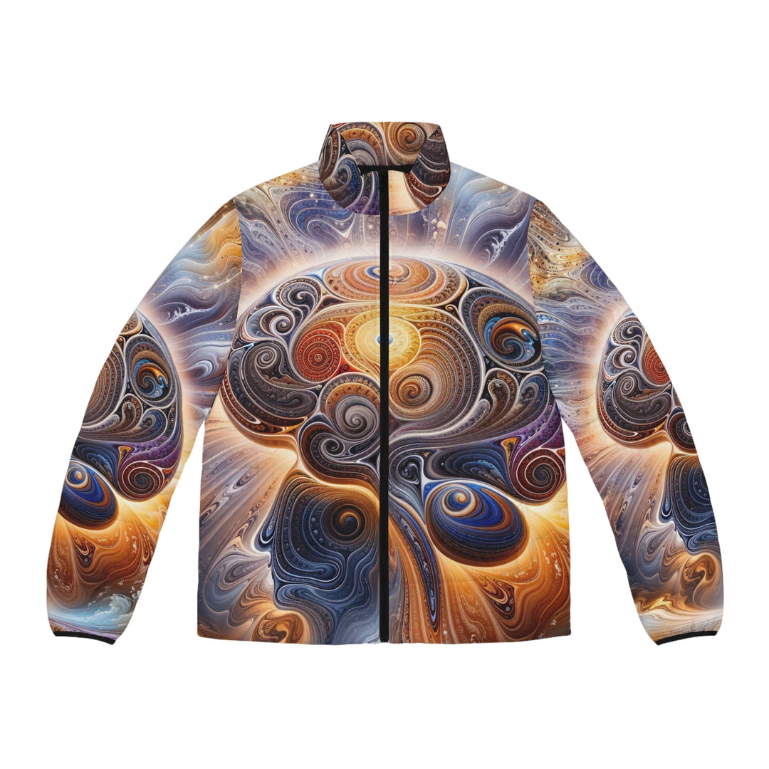 Cosmic Consciousness Awakening - Puffer Jacket - All Over Prints - g(0D·IO) - S - Black zipper -