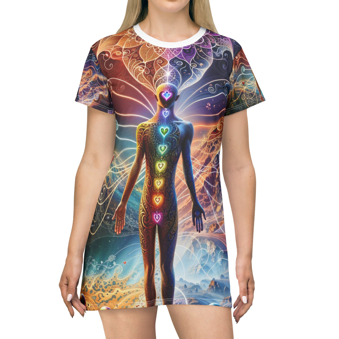 Cosmic Consciousness Awakening - T-Shirt Dress - All Over Prints - g(0D·IO) - XS - -