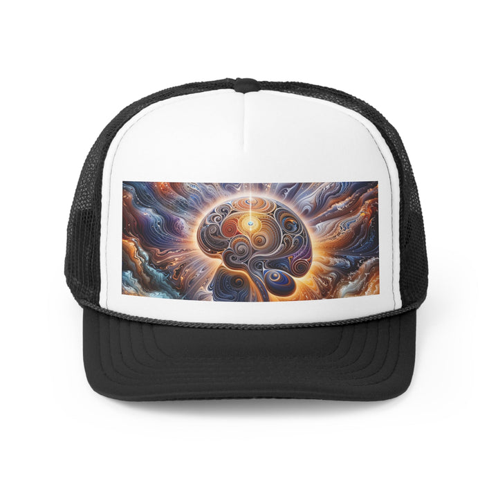 Cosmic Consciousness Awakening - Trucker Hat - Hats - g(0D·IO) - Black - One size -