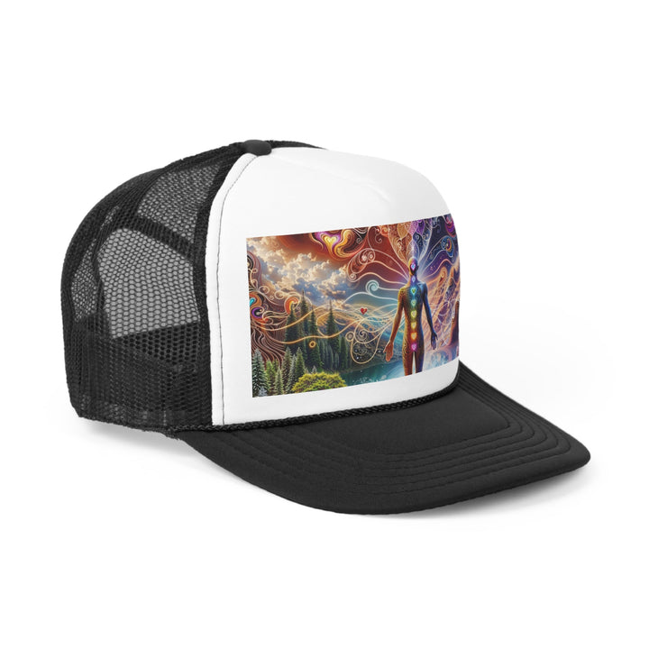 Cosmic Consciousness Awakening - Trucker Hat - Hats - g(0D·IO) - Pink - One size -