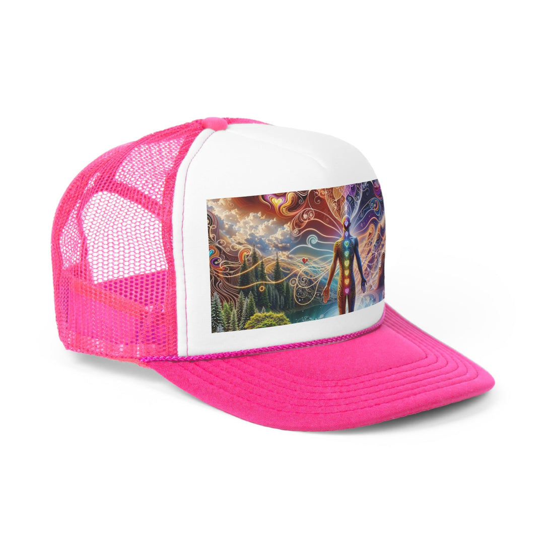 Cosmic Consciousness Awakening - Trucker Hat - Hats - g(0D·IO) - Pink - One size -