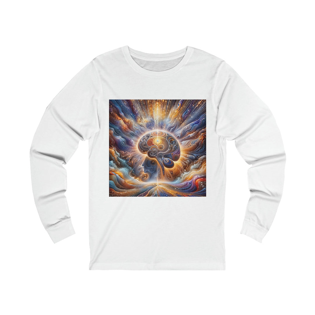 Cosmic Consciousness Awakening - Unisex Jersey Long Sleeve Tee - Long-sleeve - g(0D·IO) - XL - White -