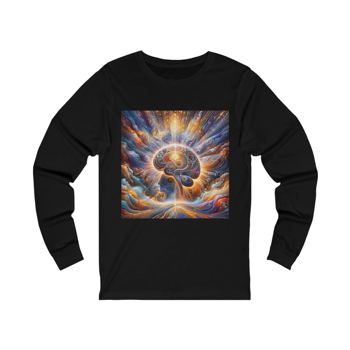 Cosmic Consciousness Awakening - Unisex Jersey Long Sleeve Tee - Long-sleeve - g(0D·IO) - S - Black -