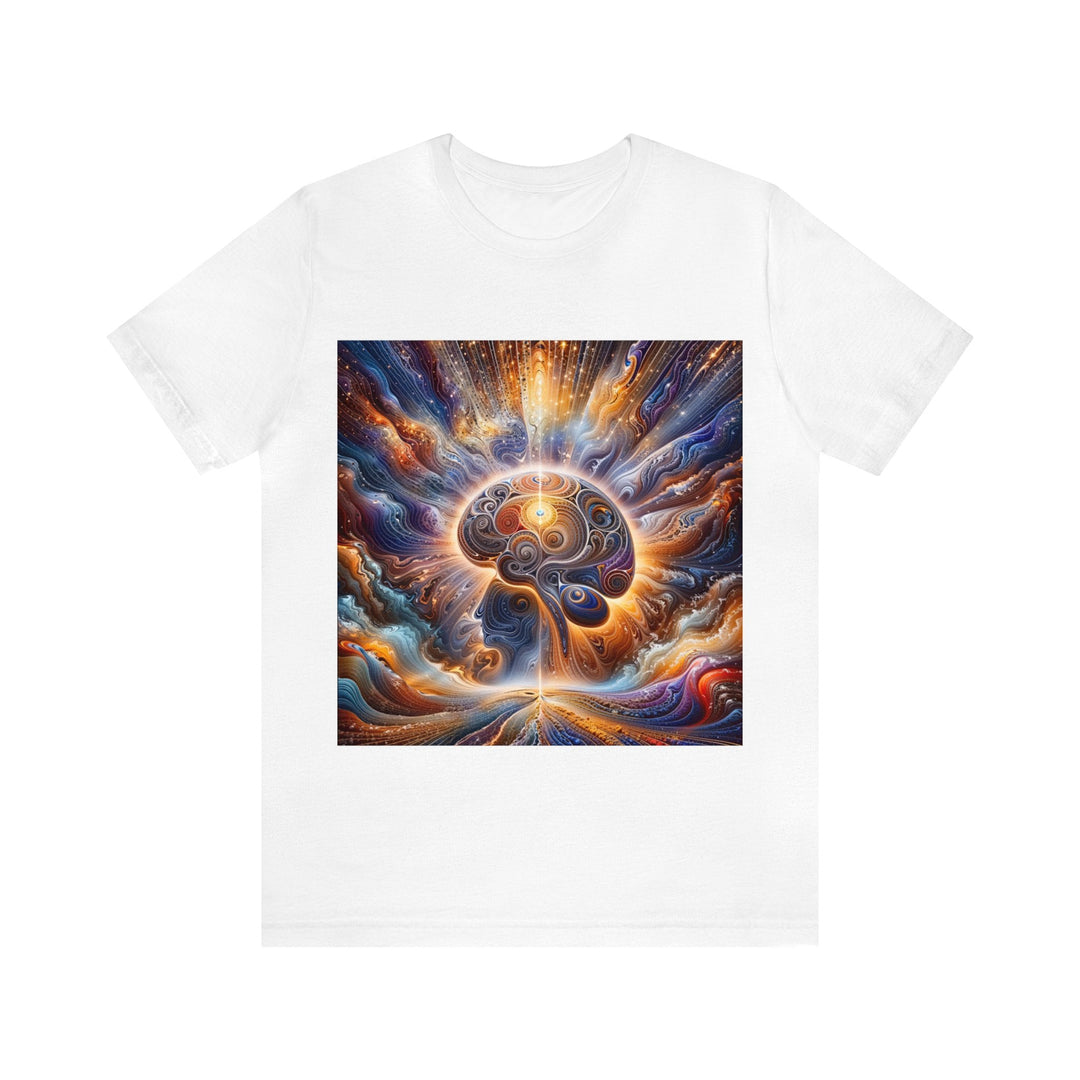 Cosmic Consciousness Awakening - Unisex Jersey Short Sleeve Tee - T-Shirt - g(0D·IO) - White - S -