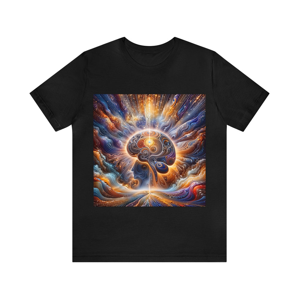 Cosmic Consciousness Awakening - Unisex Jersey Short Sleeve Tee - T-Shirt - g(0D·IO) - Black - S -