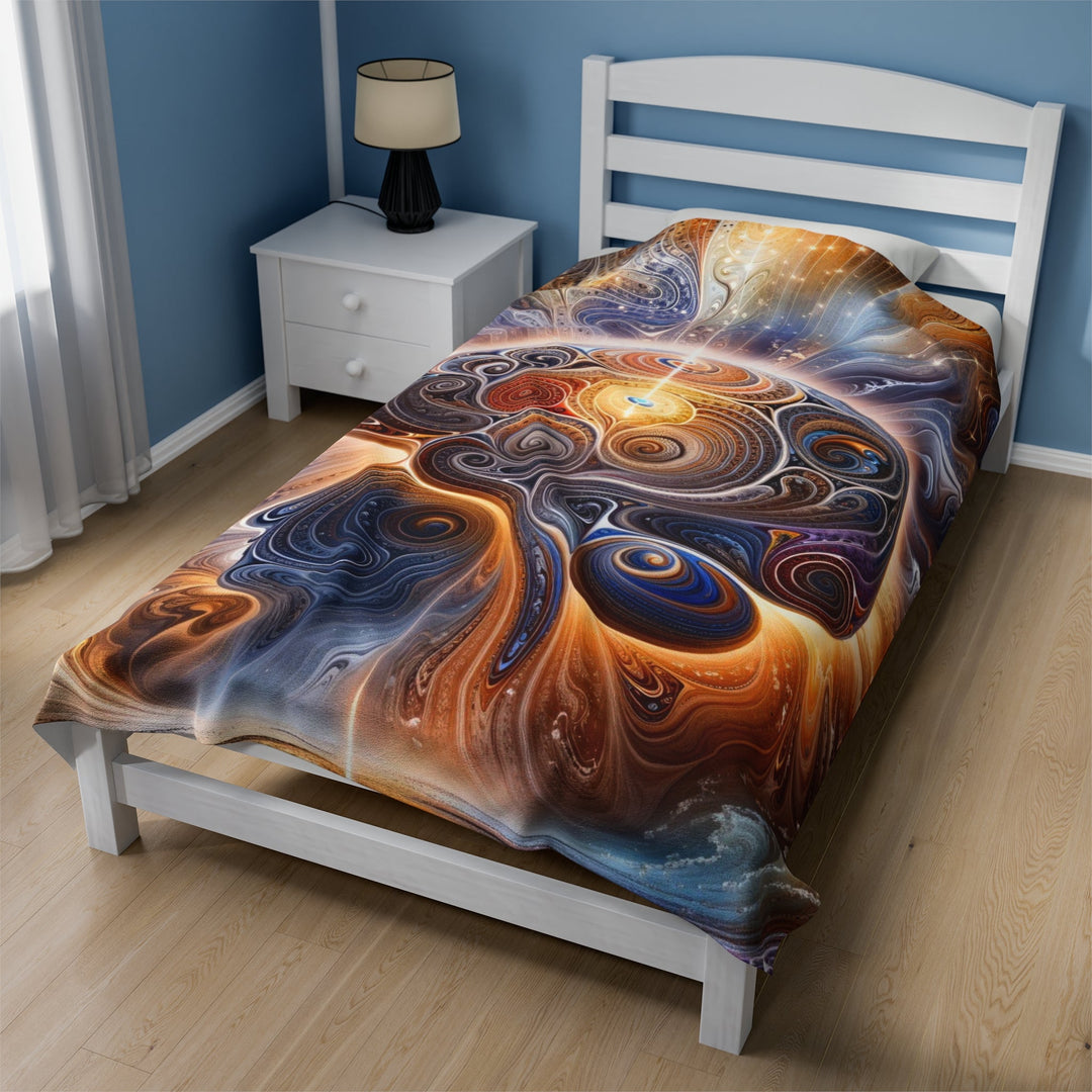 Cosmic Consciousness Awakening - Velveteen Plush Blanket - All Over Prints - g(0D·IO) - 30" × 40" - -