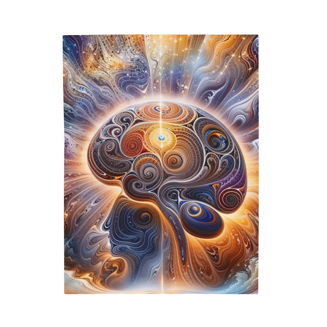 Cosmic Consciousness Awakening - Velveteen Plush Blanket - All Over Prints - g(0D·IO) - 30" × 40" - -