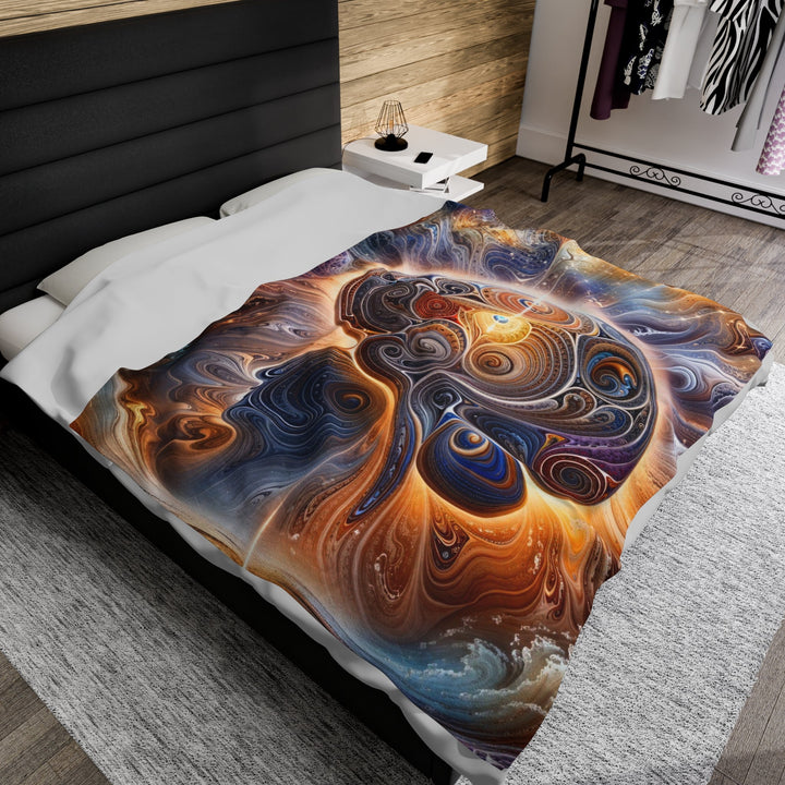 Cosmic Consciousness Awakening - Velveteen Plush Blanket - All Over Prints - g(0D·IO) - 30" × 40" - -