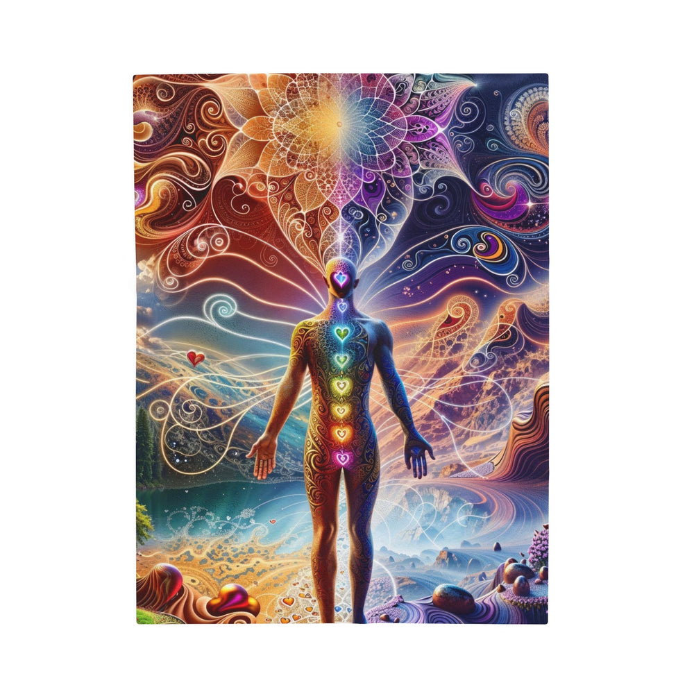 Cosmic Consciousness Awakening - Velveteen Plush Blanket - All Over Prints - g(0D·IO) - 30" × 40" - -