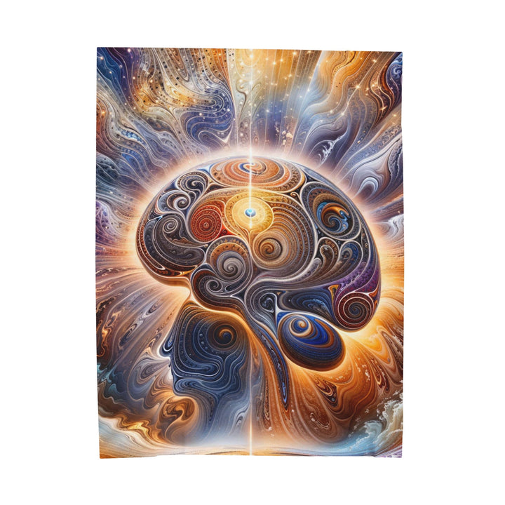 Cosmic Consciousness Awakening - Velveteen Plush Blanket - All Over Prints - g(0D·IO) - 60" × 80" - -