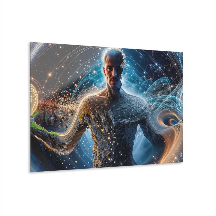 Cosmic Consciousness Cascade - Acrylic Prints (French Cleat Hanging) - Home Decor - g(0D·IO) - 36" x 24" (Horizontal) - 0.25'' -