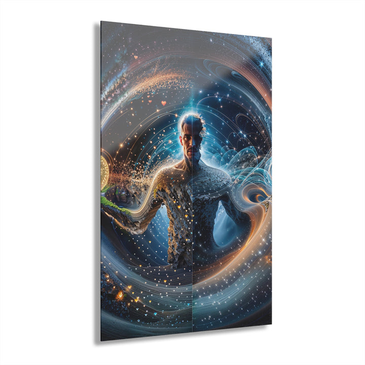 Cosmic Consciousness Cascade - Acrylic Prints (French Cleat Hanging) - Home Decor - g(0D·IO) - 24" x 36" (Vertical) - 0.25'' -
