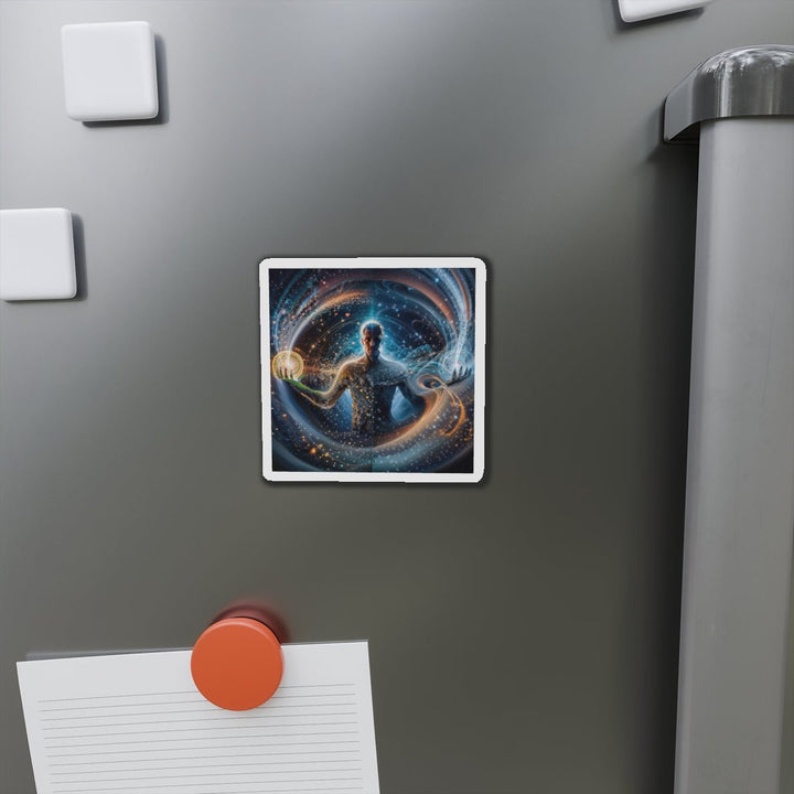 Cosmic Consciousness Cascade - Die-cut Magnet - Home Decor - g(0D·IO) - 6 × 6" - Die-Cut - 1 pc