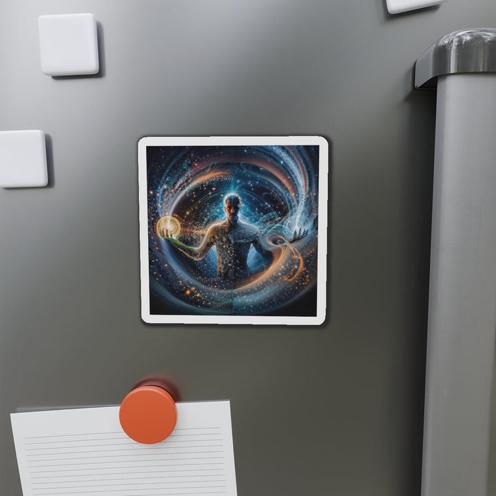 Cosmic Consciousness Cascade - Die-cut Magnet - Home Decor - g(0D·IO) - 6 × 6" - Die-Cut - 1 pc