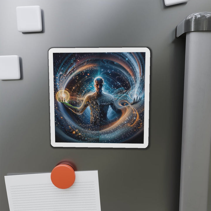 Cosmic Consciousness Cascade - Die-cut Magnet - Home Decor - g(0D·IO) - 6 × 6" - Die-Cut - 1 pc