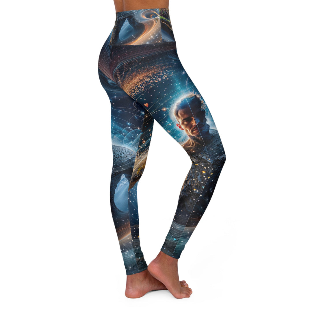 Cosmic Consciousness Cascade - High Waisted AOP Yoga Leggings - All Over Prints - g(0D·IO) - XS - -