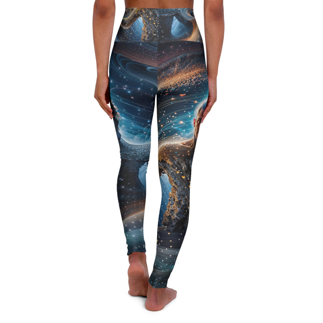 Cosmic Consciousness Cascade - High Waisted AOP Yoga Leggings - All Over Prints - g(0D·IO) - XS - -