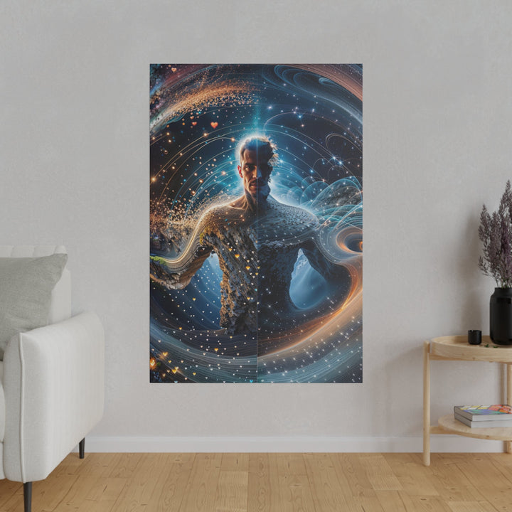 Cosmic Consciousness Cascade - Matte Canvas - Canvas - g(0D·IO) - 32" x 32" (Square) - 0.75'' -