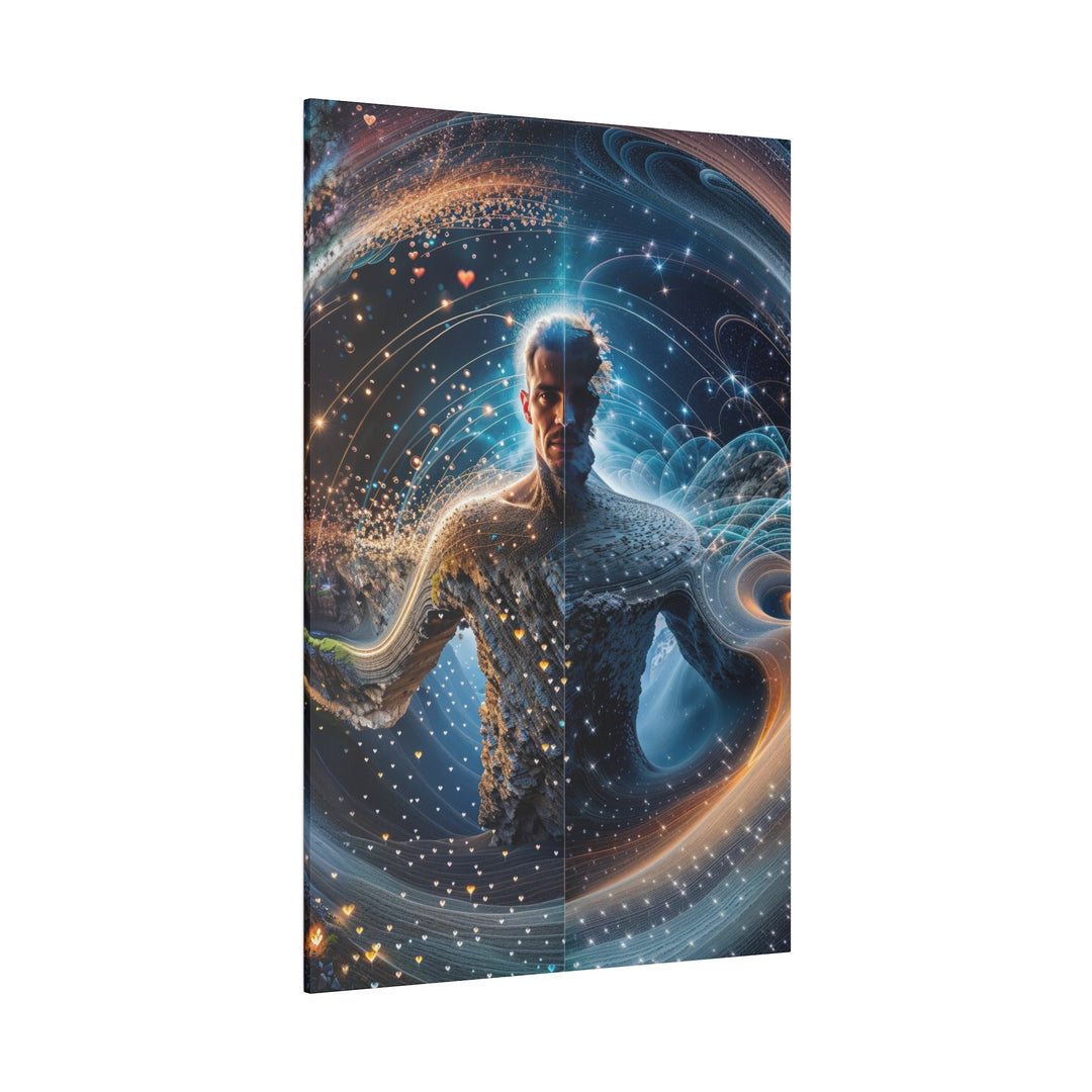 Cosmic Consciousness Cascade - Matte Canvas - Canvas - g(0D·IO) - 32" x 32" (Square) - 0.75'' -