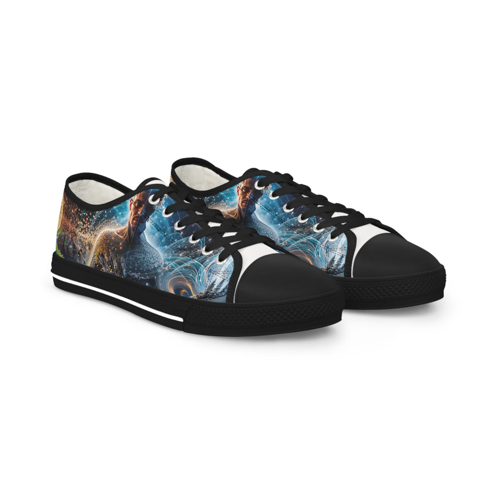 Cosmic Consciousness Cascade - Men's Lowtop Sneakers - Shoes - g(0D·IO) - US 5 - Black sole -