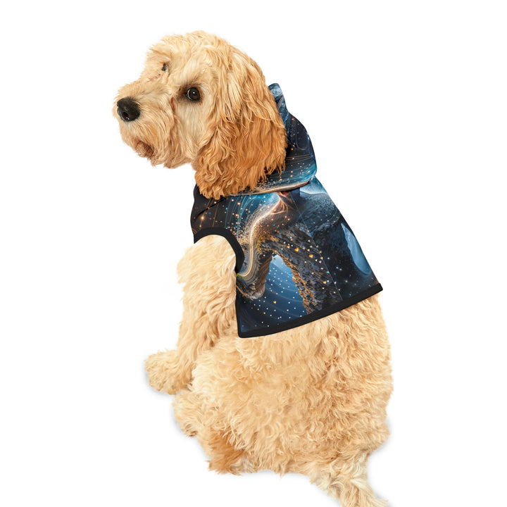 Cosmic Consciousness Cascade - Pet Hoodie - Pets - g(0D·IO) - XXS - Black Rib -