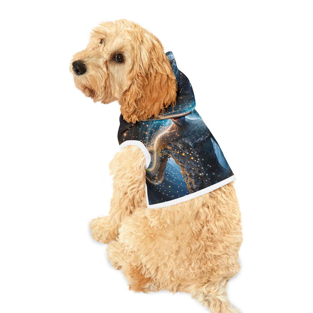 Cosmic Consciousness Cascade - Pet Hoodie - Pets - g(0D·IO) - XXS - Black Rib -