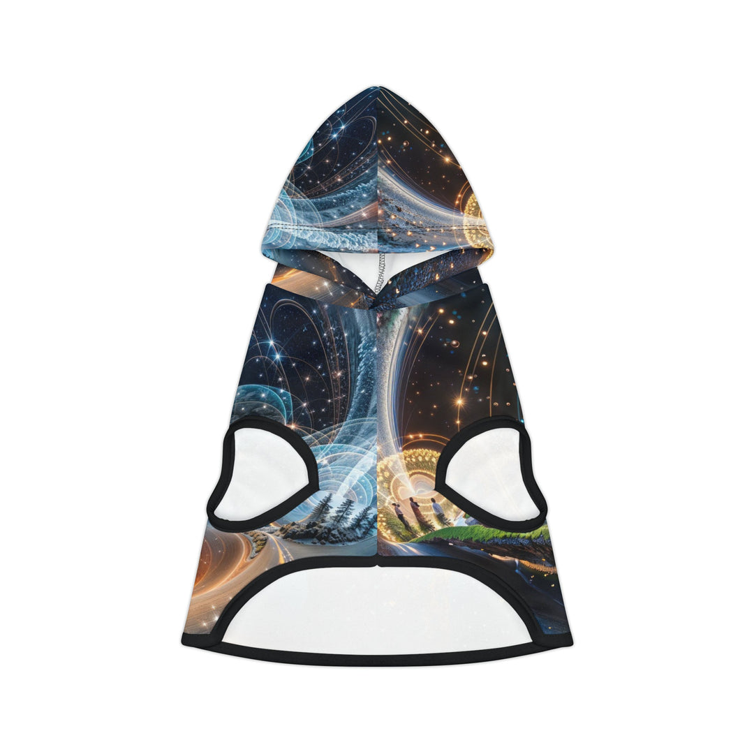 Cosmic Consciousness Cascade - Pet Hoodie - Pets - g(0D·IO) - XXS - Black Rib -