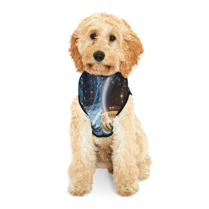 Cosmic Consciousness Cascade - Pet Hoodie - Pets - g(0D·IO) - XXS - Black Rib -