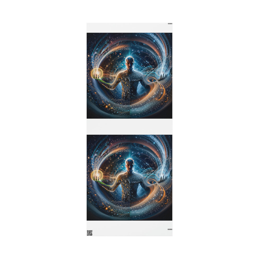 Cosmic Consciousness Cascade - Wrapping Paper - Home Decor - g(0D·IO) - 30'' x 72'' - Matte -