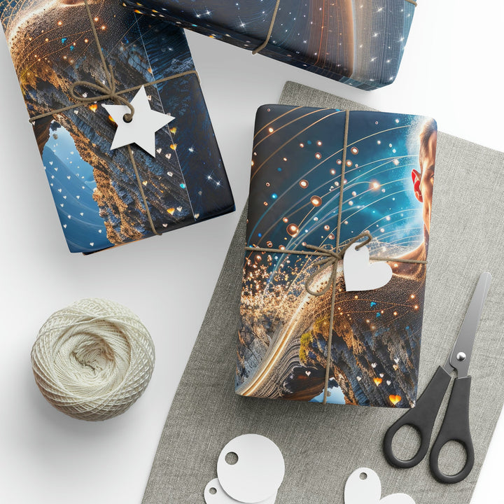 Cosmic Consciousness Cascade - Wrapping Paper - Home Decor - g(0D·IO) - 30" x 180" - Matte -