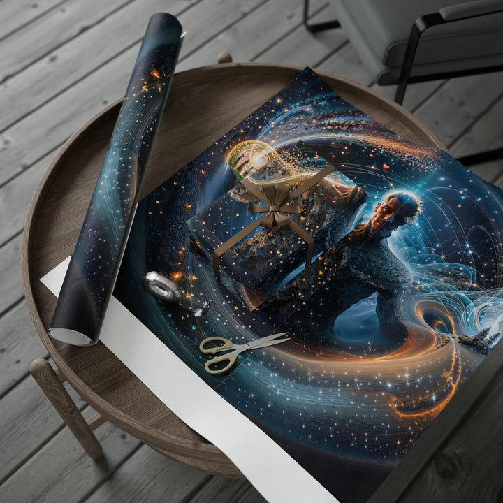 Cosmic Consciousness Cascade - Wrapping Paper - Home Decor - g(0D·IO) - 30" x 180" - Matte -