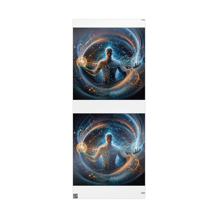 Cosmic Consciousness Cascade - Wrapping Paper - Home Decor - g(0D·IO) - 30'' x 72'' - Glossy -