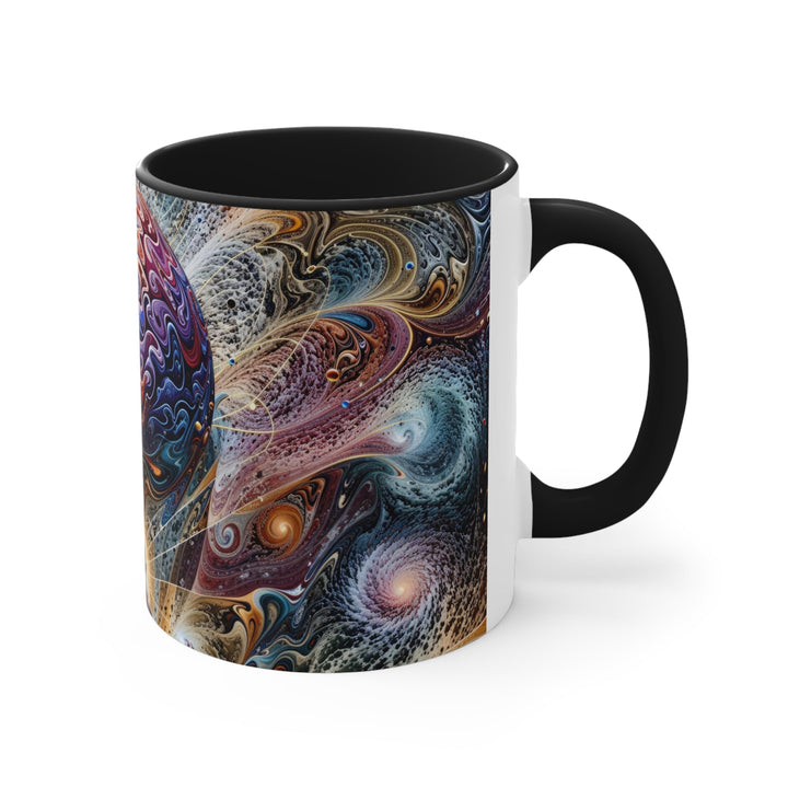 Cosmic Consciousness Meditation - Accent Coffee Mug - Mug - g(0D·IO) - Pink - 11oz -