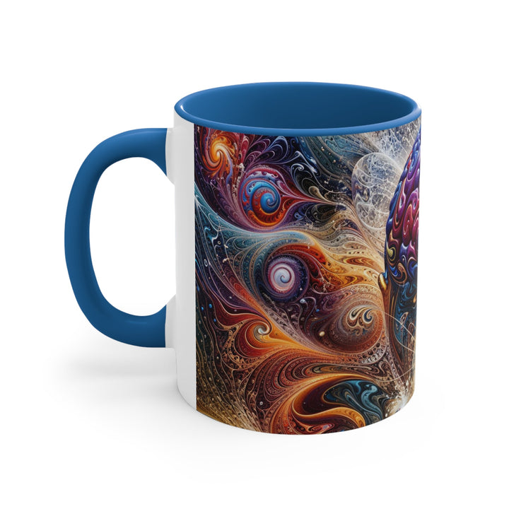 Cosmic Consciousness Meditation - Accent Coffee Mug - Mug - g(0D·IO) - Pink - 11oz -