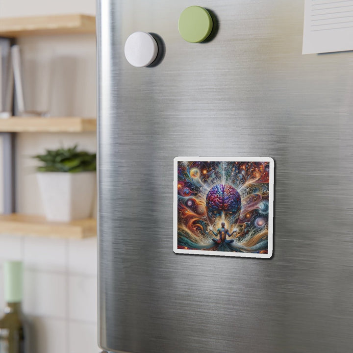 Cosmic Consciousness Meditation - Die-cut Magnet - Home Decor - g(0D·IO) - 6 × 6" - Die-Cut - 1 pc