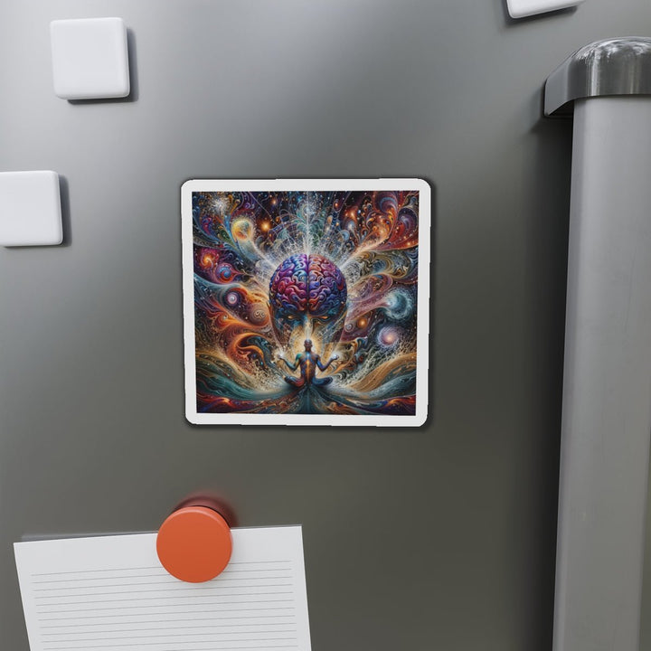 Cosmic Consciousness Meditation - Die-cut Magnet - Home Decor - g(0D·IO) - 6 × 6" - Die-Cut - 1 pc